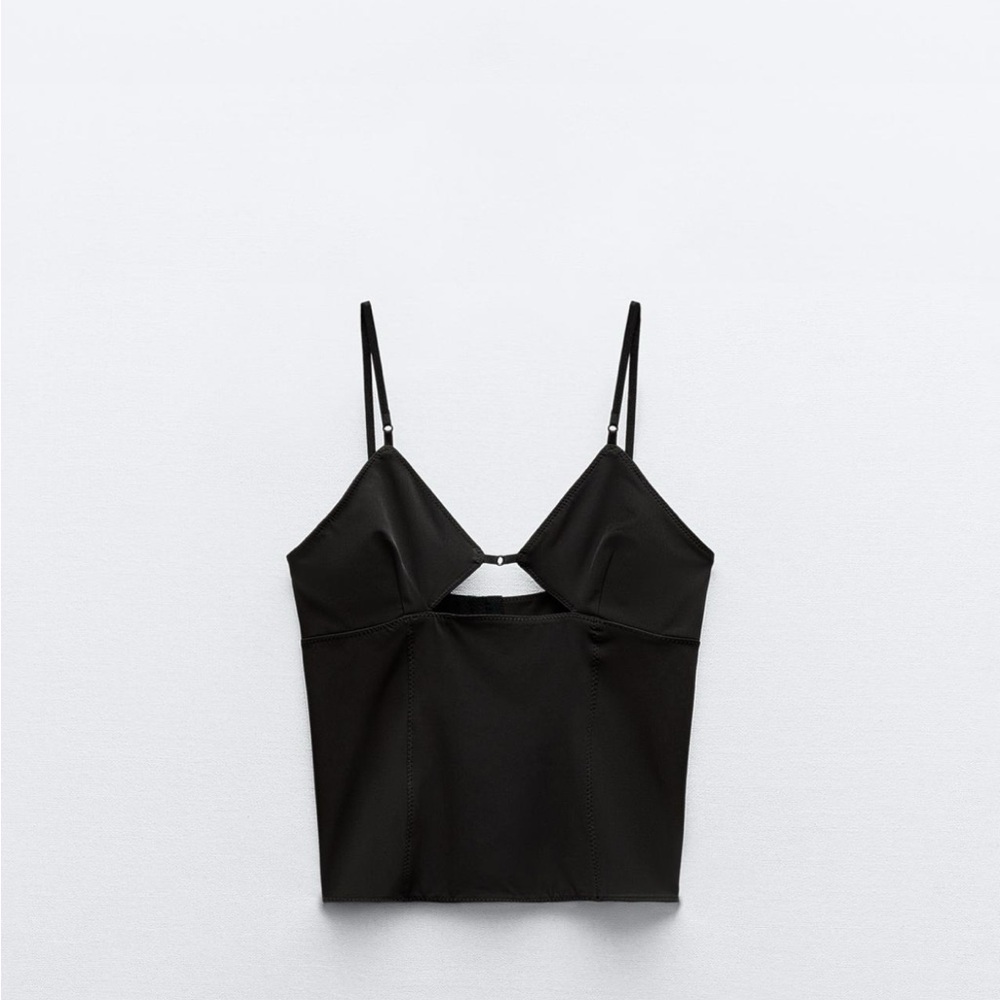 Zara Black Cutout Top
